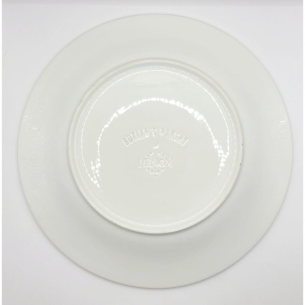 Lenox Butler's Pantry 11-3/8" Dinner Plate Cream with Ribbed & Beaded Rim Mint - Picture 6 of 9